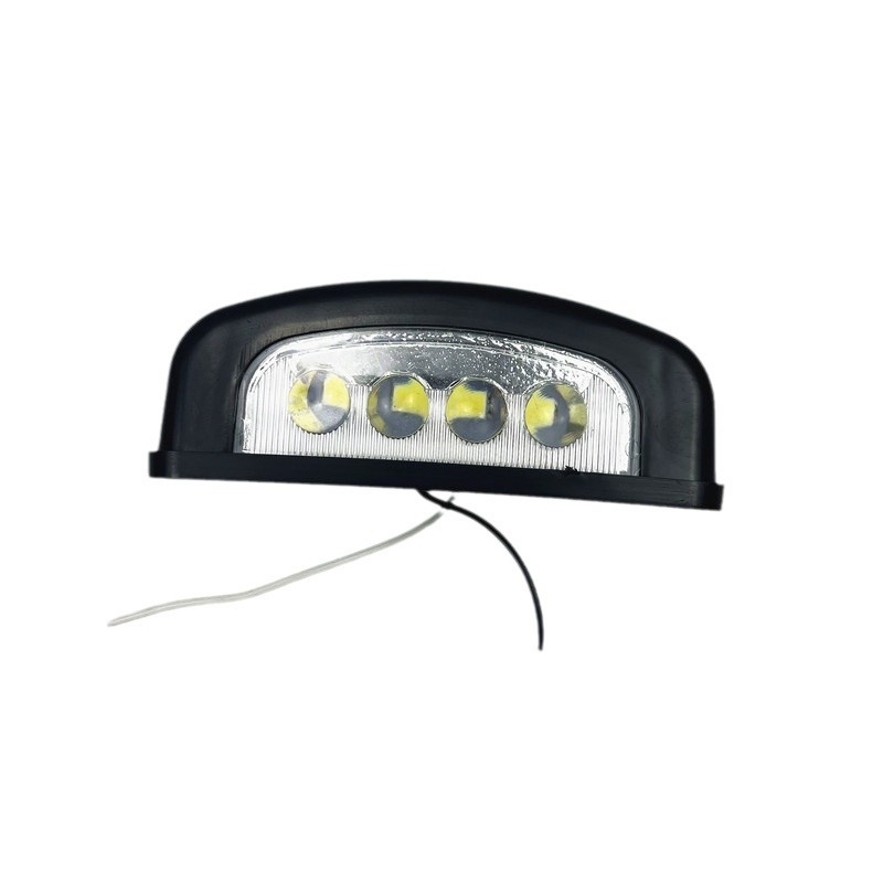 4LED nagy ovális rendszám lámpa teherautókhoz és autókhoz (LED; 24V; Univerzális járműre; 5000 óra; QT-1-005-01)