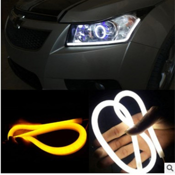 Automobilska LED dnevna svjetla s dvobojnom vodilnom trakama, 10W, 12V, LED 3014, 6000K