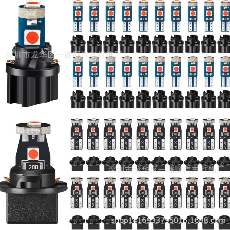 Automobilio priemonės apšvietimas T5/T10, LED 3030, 1.5W, 12V, 6000K