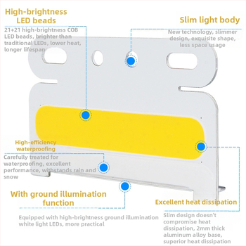 Bočné svetlá pre nákladné auto COB LED 12-24V, 10W Cob-01