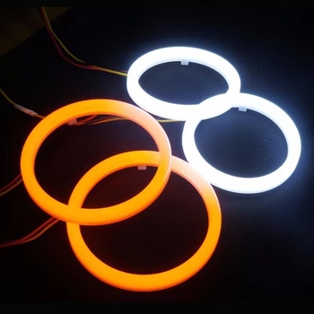 Dvojno bojni Angel Eyes LED prednja svjetla za Retrofit, 12V, 3W, 100 lm, COB LED