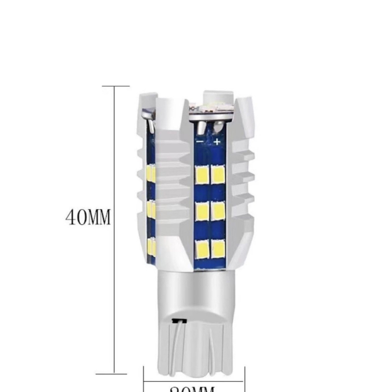 Autó LED izzó T10/T15/T16 W16W | 12V • 7.56W • 1320LM • SMD 2016 • Alumínium