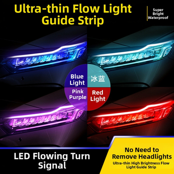 Denné svetlá - RH-S60, 12V, silikón, univerzálna kompatibilita, prispôsobiteľné