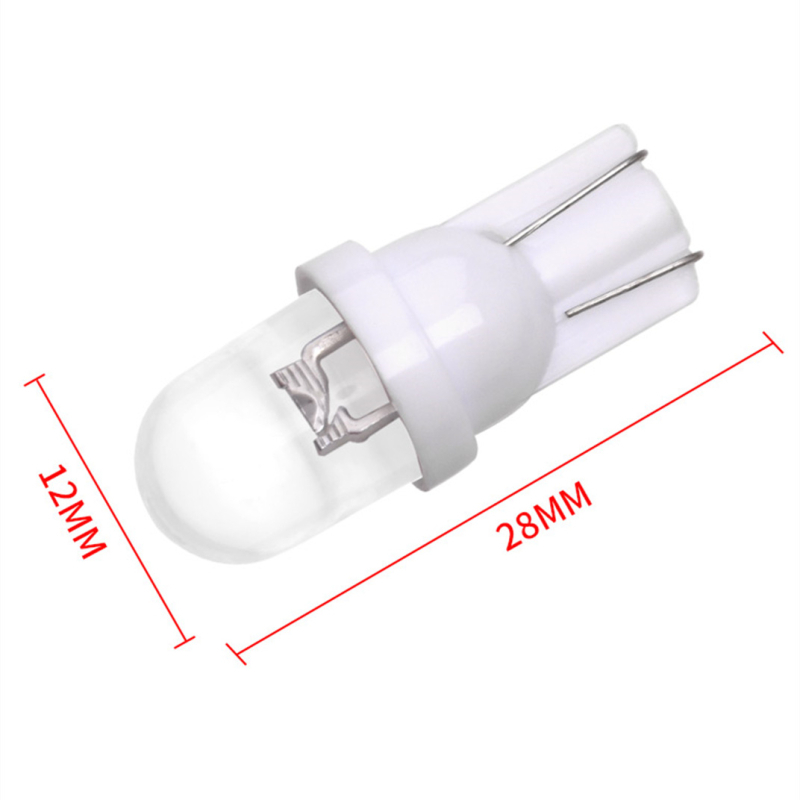 Autó T10 kerek fejű LED belső világítás – világítás a rendszámtábla és a csomagtartó számára, 12V, 2W, 300 lm