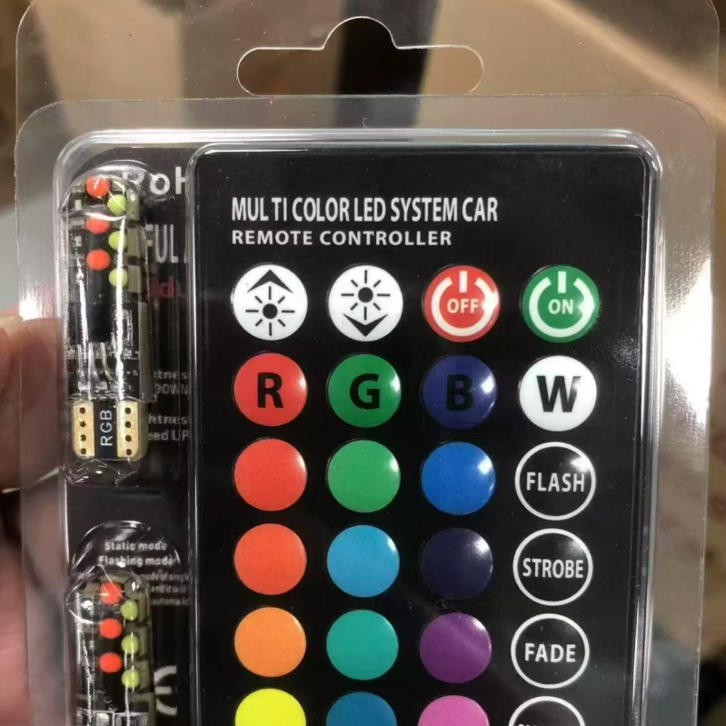 T10 6-LED svjetlo za registarsku pločicu, 12V, IP65, 1.32W, 300 lm, 5050 RGB