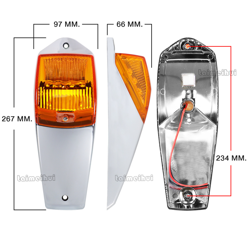 LED bočno svjetlo za kamione, 12V, 2W, 5000lm, Fs-kr model, za automobile, kamione i autobuse