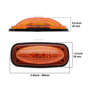 Lumini LED laterale pentru camion cu indicator de lățime – tensiune 10-30V, LED 6000K, model FS-UK, durată de viață 50.000 h