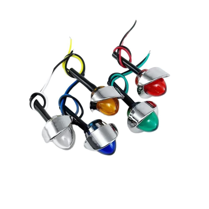 LED oldalsó fény SRK-003 teherautókhoz és furgonokhoz, 12–24V, 0,2W, élettartam 50 000 h, anyag: PC/szilikon/rozsdamentes acél