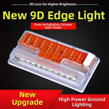 24V LED bočna svjetla za kamione i poluprikolice, vodootporna IP68, višebojna, indikator širine