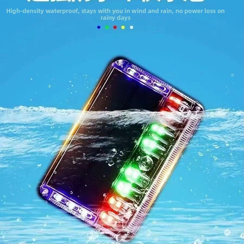 Saules enerģijas sānu gaisma kravas automašīnai – LED brīdinājuma gaisma piekabei, bez vadiem, magnētiskais stiprinājums, ūdensizturīga