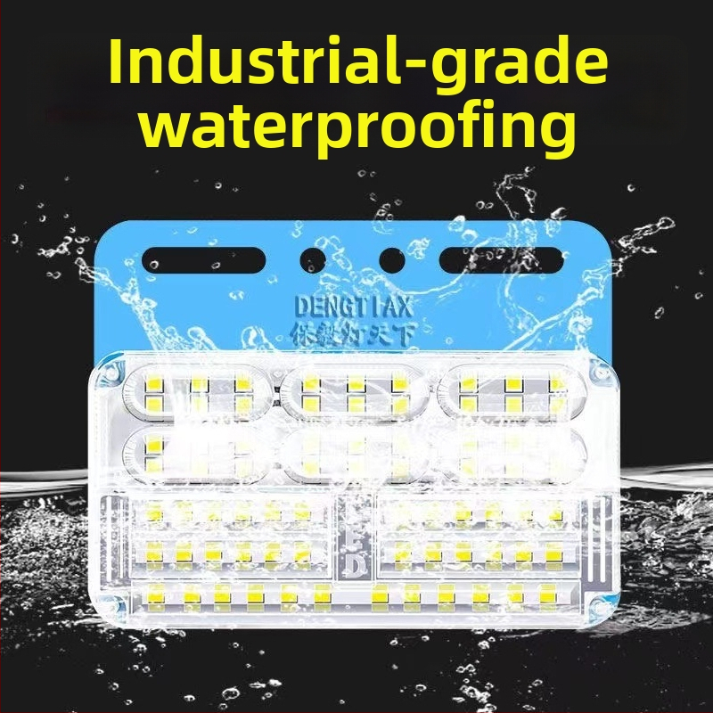 24V kravas automašīnas zemē piestiprināmi veekindri sānu un vidējie gaismas, riepu gaismas un atpakaļgaitas lukturi, 6000K, 5000lm