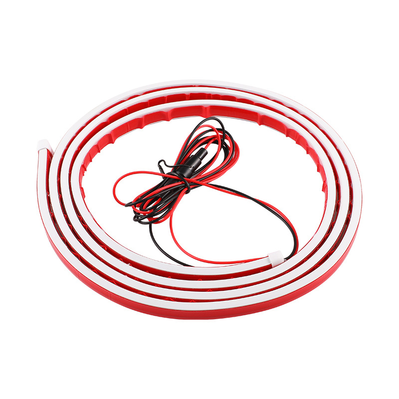 Autó nappali világítás – motorháztetőfedő vezető fénycsíkkal, szilikon, 12V, 1A, 0.2W, modell 2835