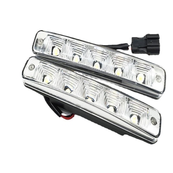 Univerzális autó LED nappali világítás, vízálló, 12V, 10W, lencse, Modell D03