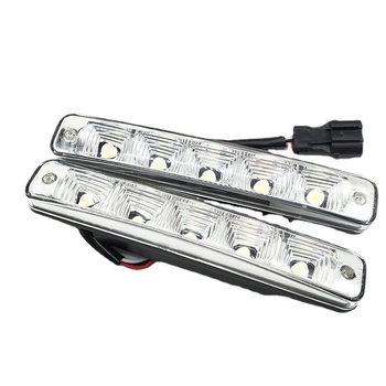 Univerzális autó LED nappali világítás, vízálló, 12V, 10W, lencse, Modell D03