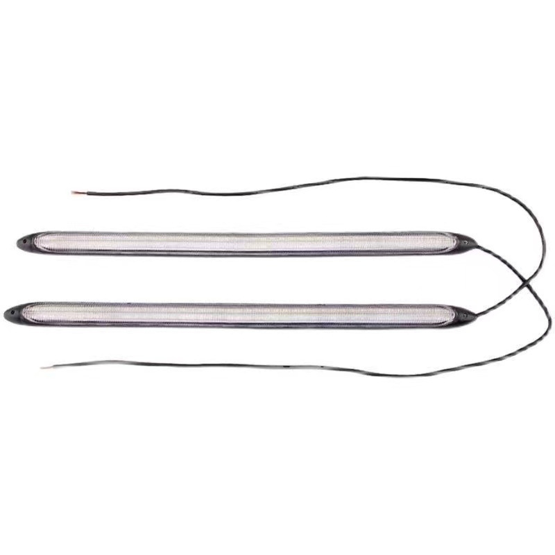 Autó napi LED világítás háromszínű áramló fény és irányjelzővel — B Series Soft Rubber Daylight, 12V, 12W, élettartam 50 000 óra