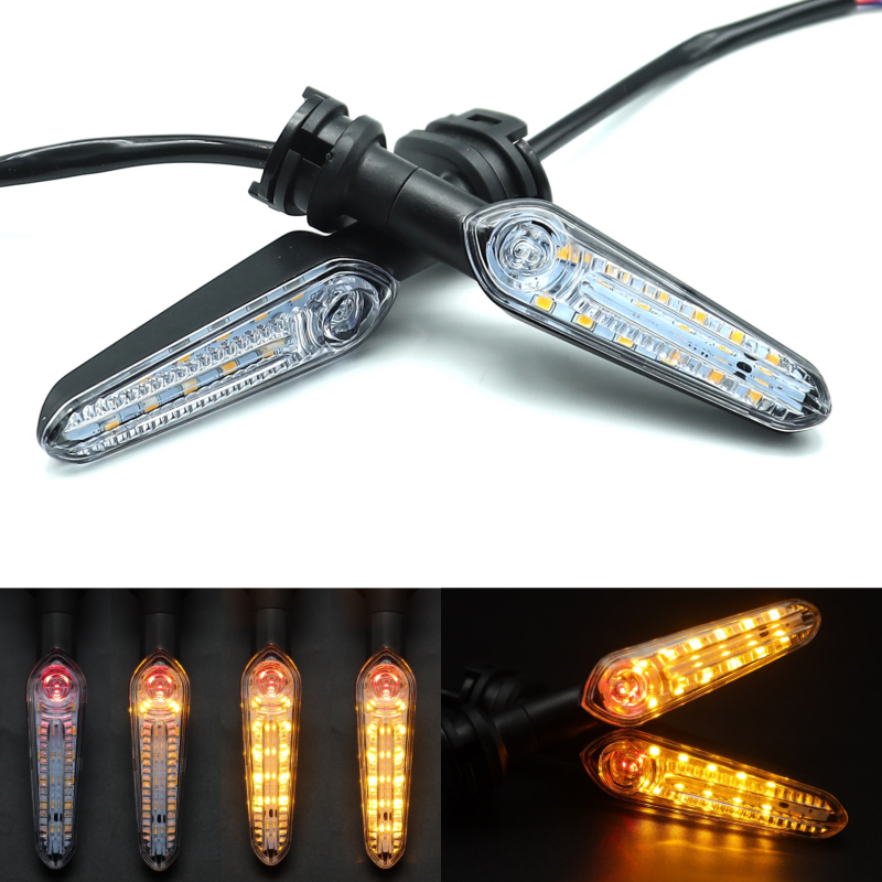 LB-080 LED motorkerékpár jelzőfény, 12V, 1.4W, LED fényvezető, hideg és meleg fényhőmérséklet