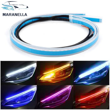 Autó nappali fények – ultra vékony LED-szalag SMD-vel, 10W, 12V, élettartam 50 000 óra