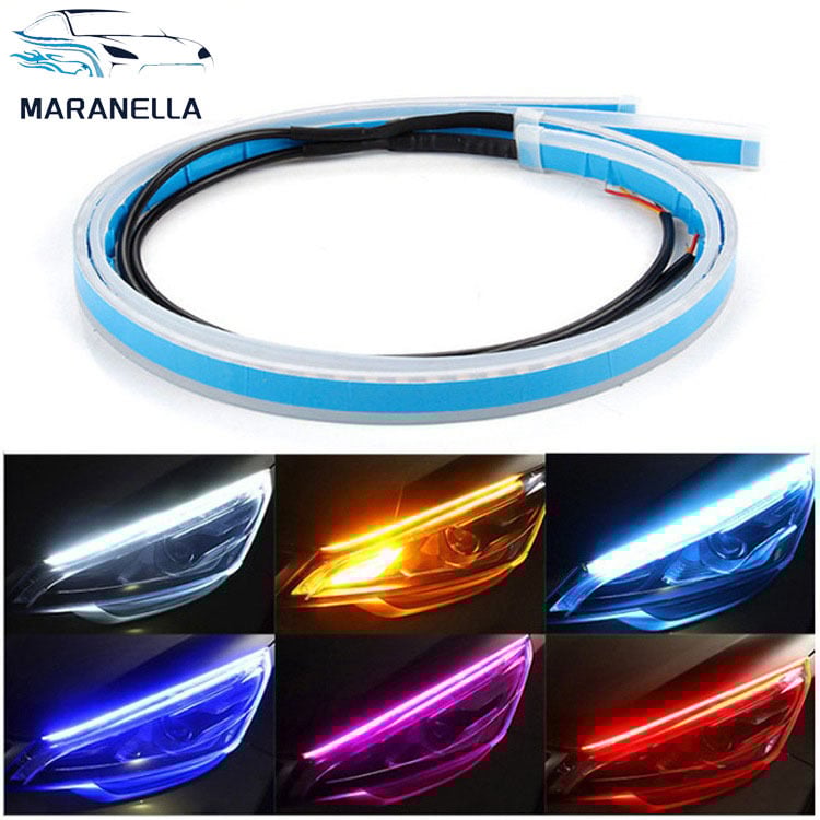 Autó nappali fények – ultra vékony LED-szalag SMD-vel, 10W, 12V, élettartam 50 000 óra