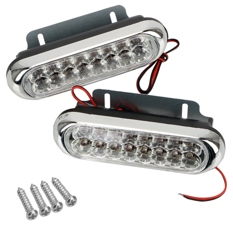 16LED autó antifog nappali fény, DRL, modell 7012, 12V, 12A, autókhoz és motorkerékpárokhoz