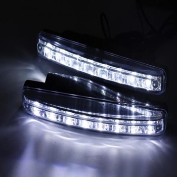HLW LED dnevna svjetla 8LED, 12V, 5W, prozirno kućište, univerzalni model