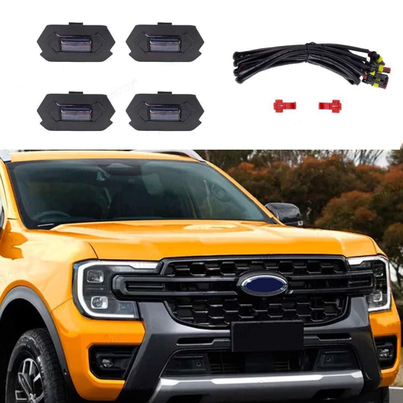 LED dnevna svjetla za Ford Ranger T9 — materijal: plastika; izvor svjetla: LED; primjenjivi modeli: T9, Ranger T9