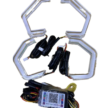 LED kanál Angel Eye fényszóró autóhoz, nyílás alakú dizájn, 12V, 15W