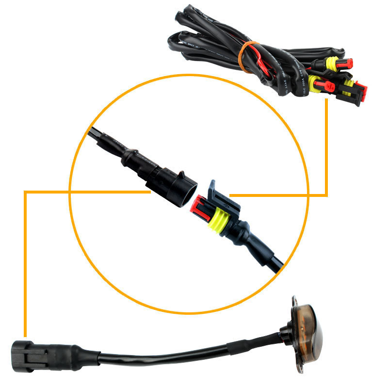 Autó grille LED világítás – ABS, 12V, 5W, 500lm