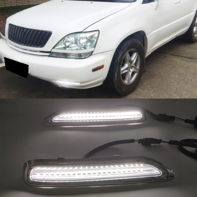 Faruri de ceață față cu lumini de zi pentru Lexus RX330 RX300 – ABS+LED, 12V, 8W, IP67, 800LM