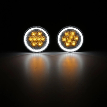 Bandă de iluminare a grilei Wrangler JK cu lumină de zi – ABS, 3W, 10-12V, Model LL-ZWD-1