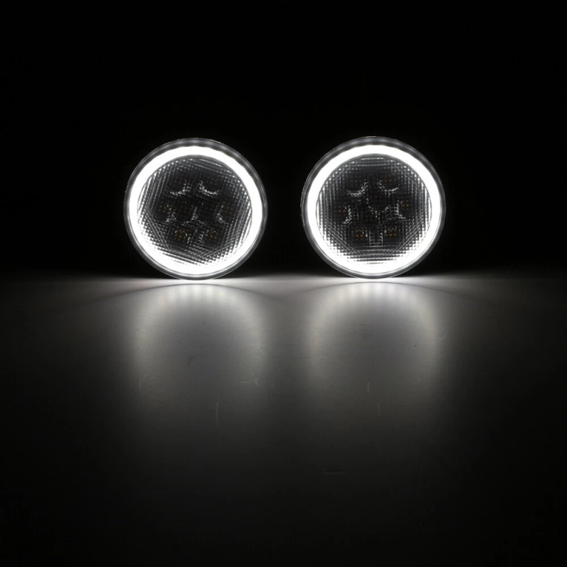 Bandă de iluminare a grilei Wrangler JK cu lumină de zi – ABS, 3W, 10-12V, Model LL-ZWD-1