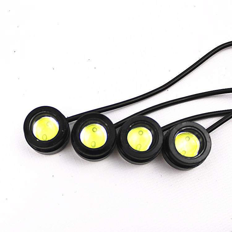 Autó LED Eagle Eye nappali fények, vezeték nélküli távvezérlés, Burst Flash 1–4, tolató fény, 12V, 12W, alumíniumötvözet, T10 LED