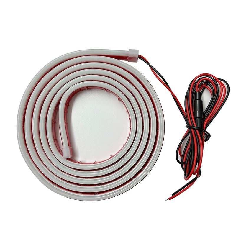 Motorháztető nappali lámpa dinamikus LED csíkkal, szilikon+LED, 12V, 12W, univerzális