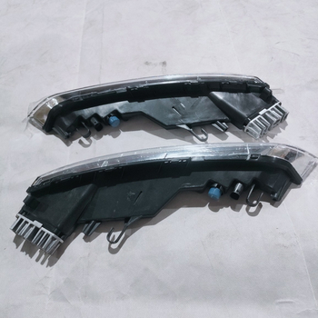 LED дневни светлини за Porsche Cayenne 2015-2017, предна броня; ABS, 12V; части 95863118130/18230 и 7P5941181J/82J