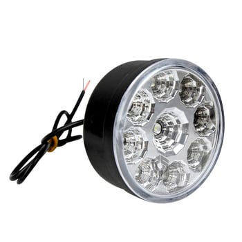 Okrugla LED svjetla za maglu sa 9 LED i dnevnim svjetlima za automobile