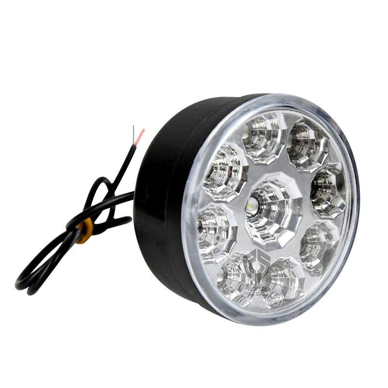 Okrugla LED svjetla za maglu sa 9 LED i dnevnim svjetlima za automobile