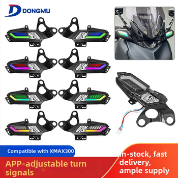 Svetlá Yamaha XMAX300, ovládate cez app regulovateľný signál a denné DRL, materiál ABS LED, model HPMP-D031
