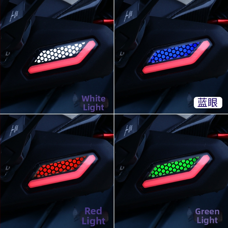 Svetlá Yamaha XMAX300, ovládate cez app regulovateľný signál a denné DRL, materiál ABS LED, model HPMP-D031