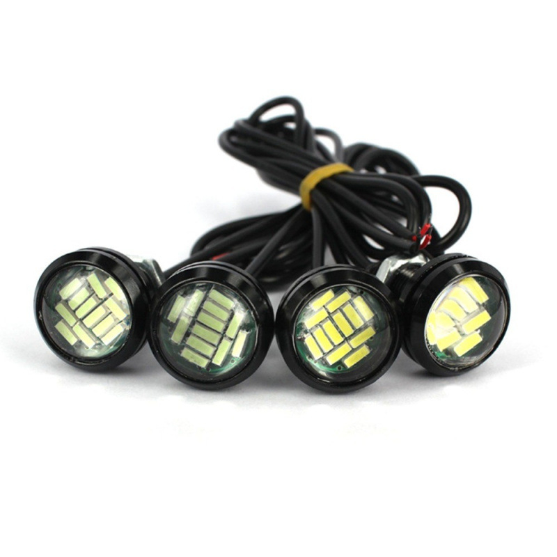 LED Eagle Eye svjetla, 23 mm, 12 LED, izuzetno svijetla leća, visoka snaga, dnevna svjetla i stražnje svjetlo