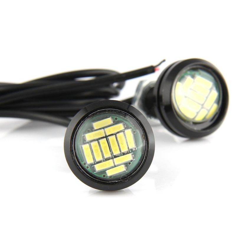 LED Eagle Eye svjetla, 23 mm, 12 LED, izuzetno svijetla leća, visoka snaga, dnevna svjetla i stražnje svjetlo