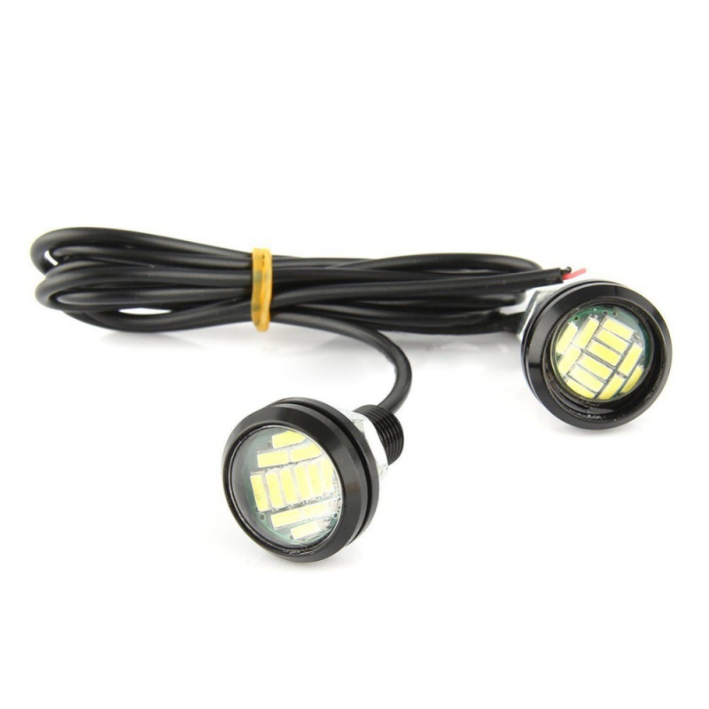 LED Eagle Eye svjetla, 23 mm, 12 LED, izuzetno svijetla leća, visoka snaga, dnevna svjetla i stražnje svjetlo