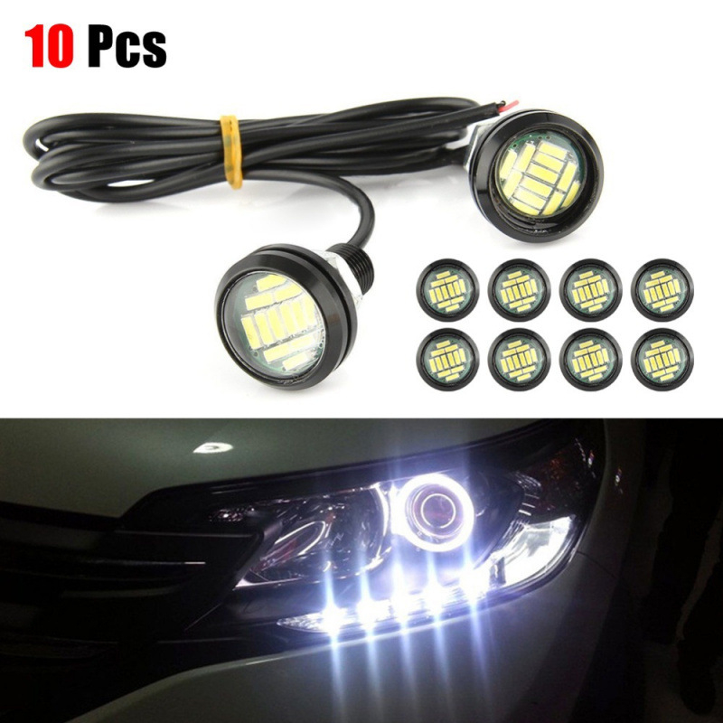 LED Eagle Eye svjetla, 23 mm, 12 LED, izuzetno svijetla leća, visoka snaga, dnevna svjetla i stražnje svjetlo