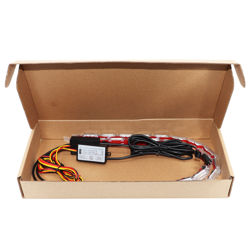 Lampă semnalizare LED bi-color cu ghid de lumină și funcție de lumină de zi, 12V, 3W, SMD3014