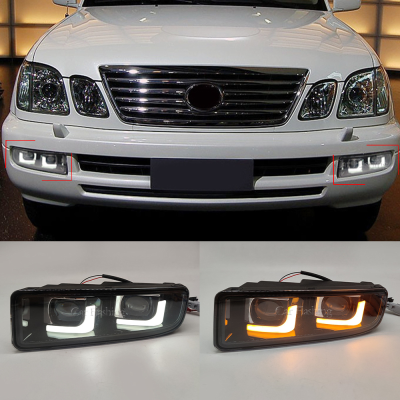 Prednji sklop svjetala za maglu Lexus LX470 (98-07) s DRL lećom, ABS+LED, 8W, 800 lm, 12V