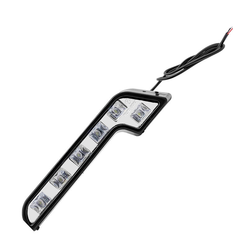 L-образен дневен светлинен фар, 12 LED, 5W, 12V, водоустойчив