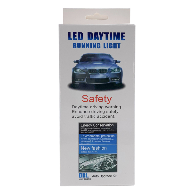 L-образен дневен светлинен фар, 12 LED, 5W, 12V, водоустойчив