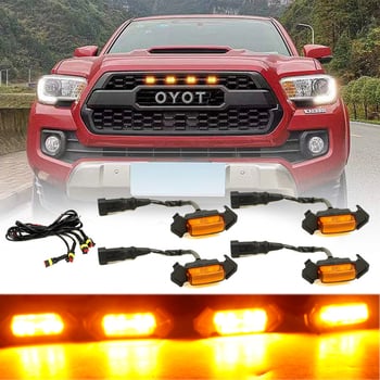 Tacoma Mid-Grid LED Daylight Running Light pentru grila mijlocie (12V, LED de 1W, carcasa ABS, compatibil cu Tacoma 16–19)