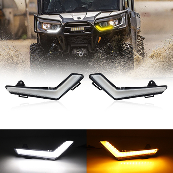 ATV DRL svjetla i signal za skretanje Can-Am Defender Max 2020-2022 – 12V LED, 20W, PMMA/ABS, Model ATV-25