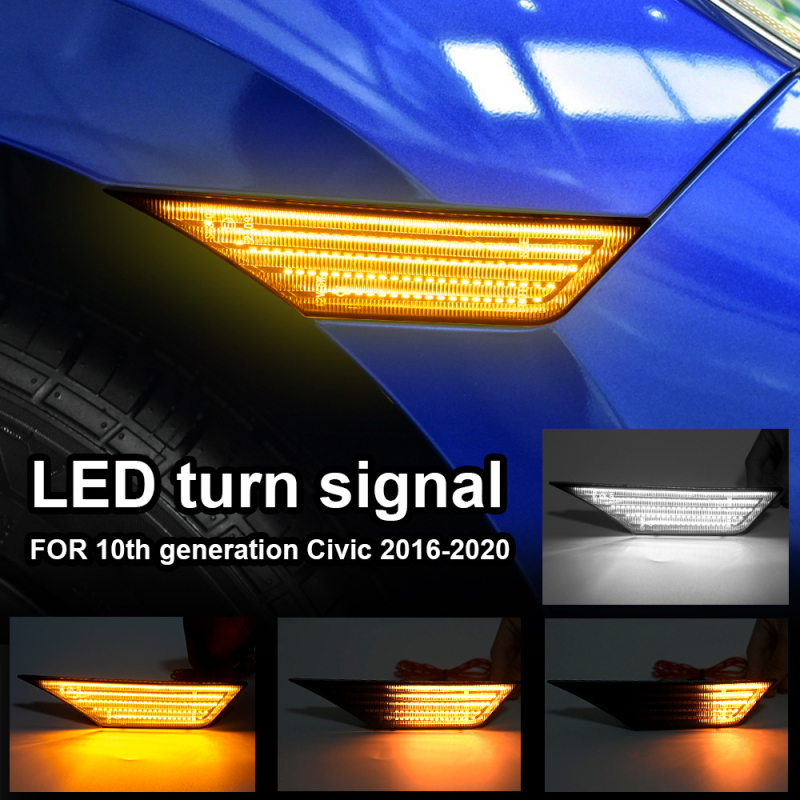 Φως πλευρικού φέρινγκ για Honda Civic 10ής γενιάς – LED, 12V, 3W, 6500K, υλικό PC