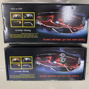 Auto LED kristalna suzna svjetlo, LED vodilna traka, dvobojno dnevno svjetlo, izvučni tekući signal za skretanje, 16 LED