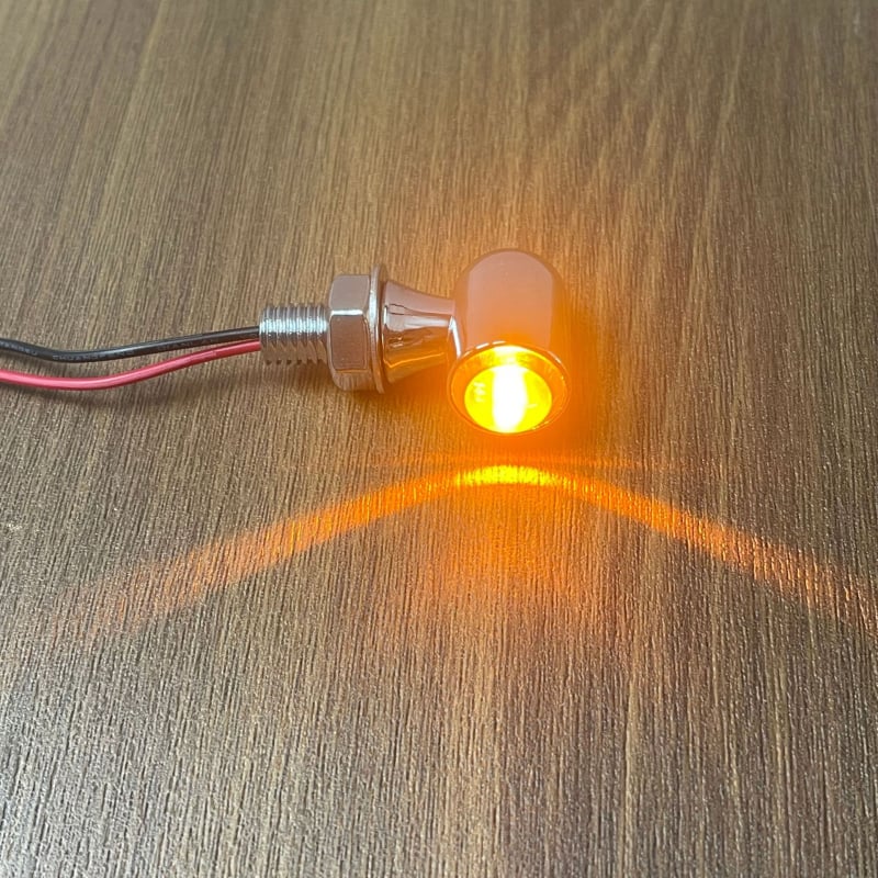LED mini pokazivač smjera za motocikl, model QYQ-3019, 12V, cinkova legura, 1.1W
